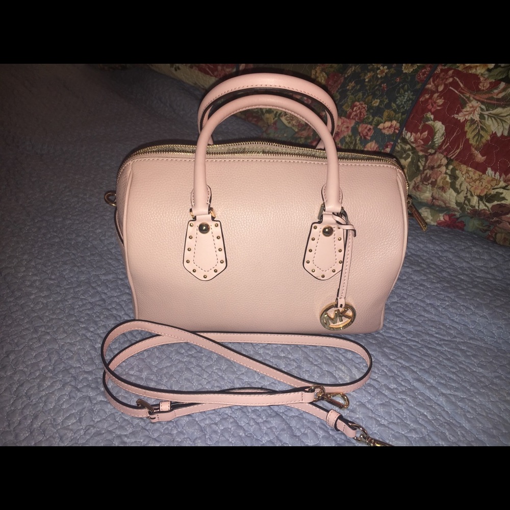 Michael Kors Aria Satchel- Pink